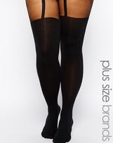 Thumbnail for your product : Pretty Polly Curves Mock Suspender Tights