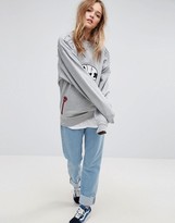 Thumbnail for your product : ASOS X LOT STOCK & BARREL UNISEX Sweat with Embroidery in Gray Marl