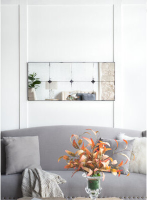 One Allium Way 21X47" Traditional Decor Style Rectangle Antique Glass Wall Mirror, Wall Decor For For Bathroom Entryway Console Lean Against Wall