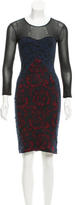 Thumbnail for your product : Stella McCartney Sheer-Accented Printed Dress