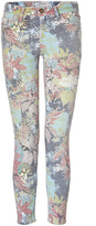 Thumbnail for your product : Current/Elliott The Stiletto Skinny Jeans in Tropical Safari