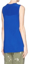 Thumbnail for your product : Nobrand Silk georgette back yoke jersey tank top