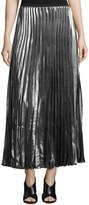 Thumbnail for your product : Hiche Metallic Accordion-Pleated Maxi Skirt
