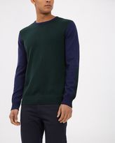 Thumbnail for your product : Jaeger Lambswool Colour Block Sweater