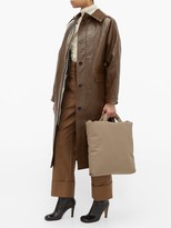 Thumbnail for your product : Kassl Editions Vinyl-coated Linen-blend Coat - Brown Multi