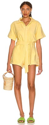 Terry. Il Pareo Romper in Yellow