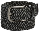 Thumbnail for your product : Perry Ellis Men's Webbed Leather-Trim Belt