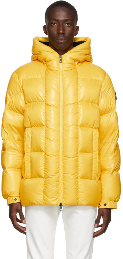 Moncler Yellow Down Dougnac Jacket - ShopStyle