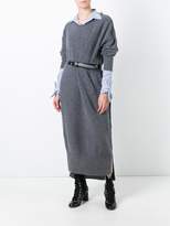 Thumbnail for your product : Y's round neck knit dress