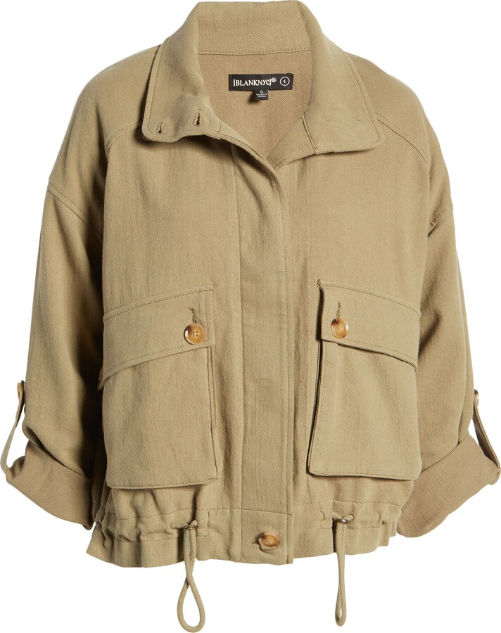 Blank NYC Cotton & Linen Utility Jacket ShopStyle