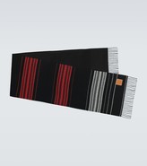 Thumbnail for your product : Loewe Striped wool and cashmere scarf
