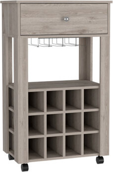 Dovecove Ambler 1-Drawer 12-Bottle Wine Cabinet
