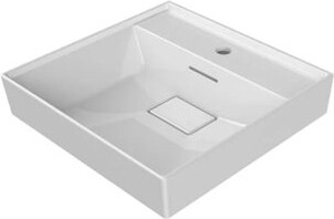 CeraStyle by Nameeks 18.8'' Ceramic Square Bathroom Sink with Overflow