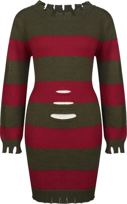 Maglione Freddy Krueger - A Righe Rosse E Verdi, Per Costume Nightmare On Elm Street - Foto 3