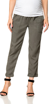 Thumbnail for your product : A Pea in the Pod Pull On Style Cotton Woven Straight Leg Maternity Pants