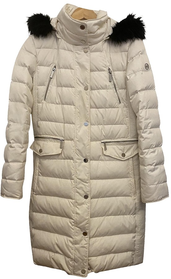 michael kors white coat