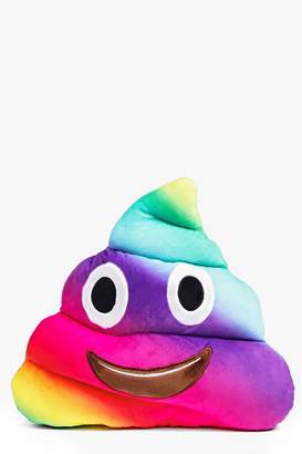 boohoo Ombre Rainbow Emoji Poo Cushion