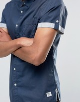 Thumbnail for your product : Esprit Short Sleeved Shirt with Contrast Turn up Sleeves