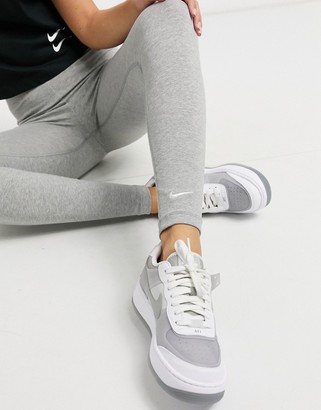 nike mini swoosh leggings in grey