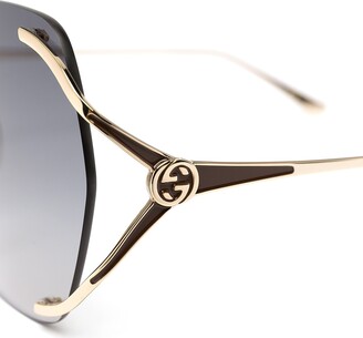 Gucci Eyewear Round-Frame Sunglasses