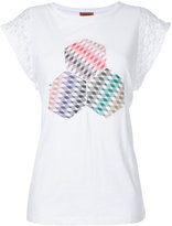 Missoni - lace sleeve T-shirt - 