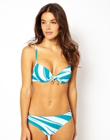 Thumbnail for your product : Lepel Retro Stripe Grad Pad Turquoise Top