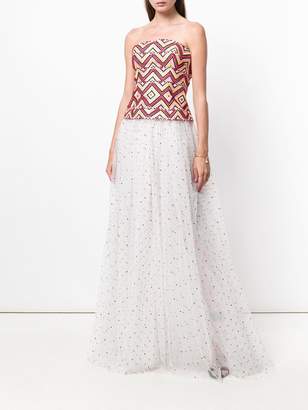 Ermanno Scervino long strapless gown