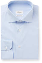 Thumbnail for your product : Brioni Light-Blue Slim-Fit Checked Cotton Shirt
