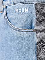 Thumbnail for your product : MSGM snakeskin effect stripe jeans