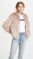 Thumbnail for your product : Mother The Letterman Faux Fur Jacket