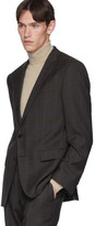 Thumbnail for your product : HUGO BOSS Brown Window Pane Suit