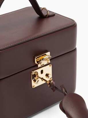TANNER KROLLE Annabel 18 Leather Box Bag - Burgundy