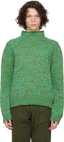 Thumbnail for your product : Schnaydermans Green Marled Turtleneck