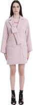 Thumbnail for your product : RED Valentino Coat In Rose-pink Wool