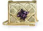 Thumbnail for your product : Marc Jacobs Trouble Mini Party-Bow Metallic Crossbody Bag