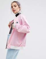 Thumbnail for your product : Lazy Oaf I Don't Care Bear Satin Bomber