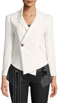 Thumbnail for your product : Derek Lam 10 Crosby Easy Fluid One-Button Crepe Blazer