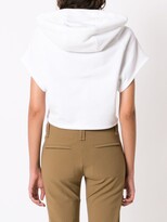 Thumbnail for your product : Gloria Coelho hooded cropped T-shirt
