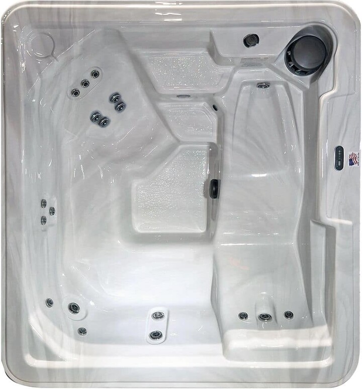 USA SPAS Barcelona 5-Person 110-Volt-Plug and Play 20-Jet Spa with Ozonator LED Light Polar Insulation and Hard Cover