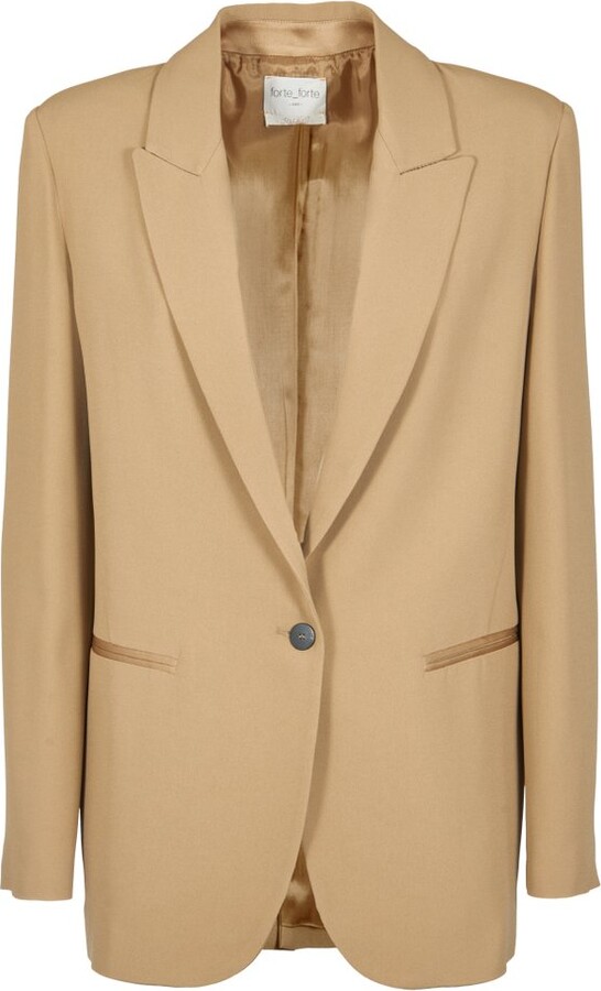 Forte Forte Crepe Single Breasted Blazer