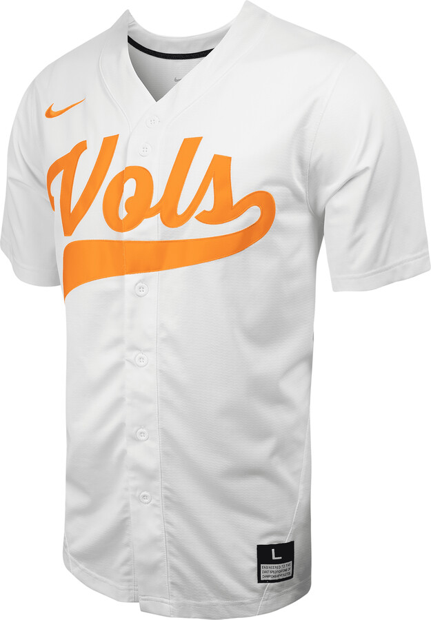 Nike Tennessee Men's College Full-button Baseball Jersey In Brown