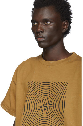 Vyner Articles Tan Distressed Trance Vision T-Shirt