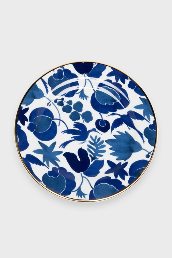 La DoubleJ Wildbird Blu Dinner Plates (Set of 2)