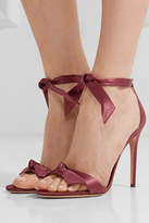 Thumbnail for your product : Alexandre Birman Clarita Bow-embellished Satin Sandals
