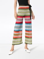 Thumbnail for your product : Mary Katrantzou Rego Stripe Wide Leg Trousers