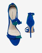 Thumbnail for your product : Alexandre Birman Knotted Strap Suede Stiletto Sandal: Cobalt