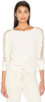 Thumbnail for your product : Pam & Gela Lace Sleeve Sweatshirt