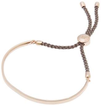 Monica Vinader Rose Gold Vermeil Fiji Cord Friendship Bracelet
