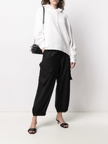 Thumbnail for your product : Y-3 Logo-Print Drawstring Hoodie