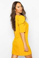 Thumbnail for your product : boohoo Puff Sleeve Shift Dress